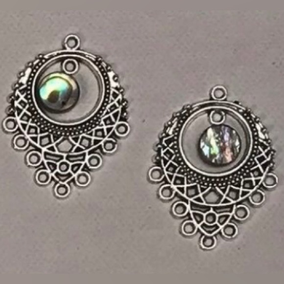 200pc Tibetan Silver Chandelier Earring Bases & MORE Jewelry Diy Making Bundle - Picture 13 of 15